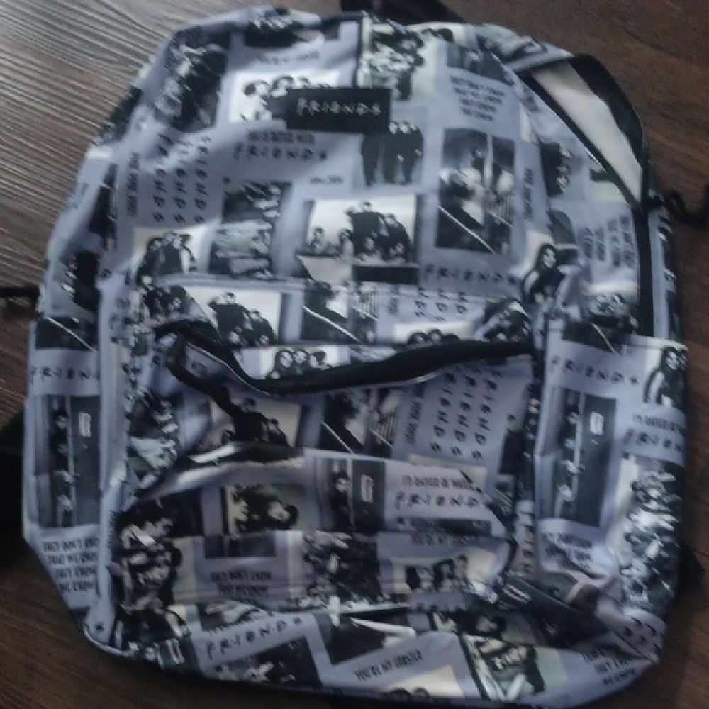 FRIENDS Monochrome Photo Print Backpack